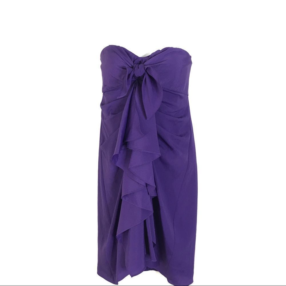 BCBG Maxazria Gina Wisteria Ruffle Cascade Size 6‎
